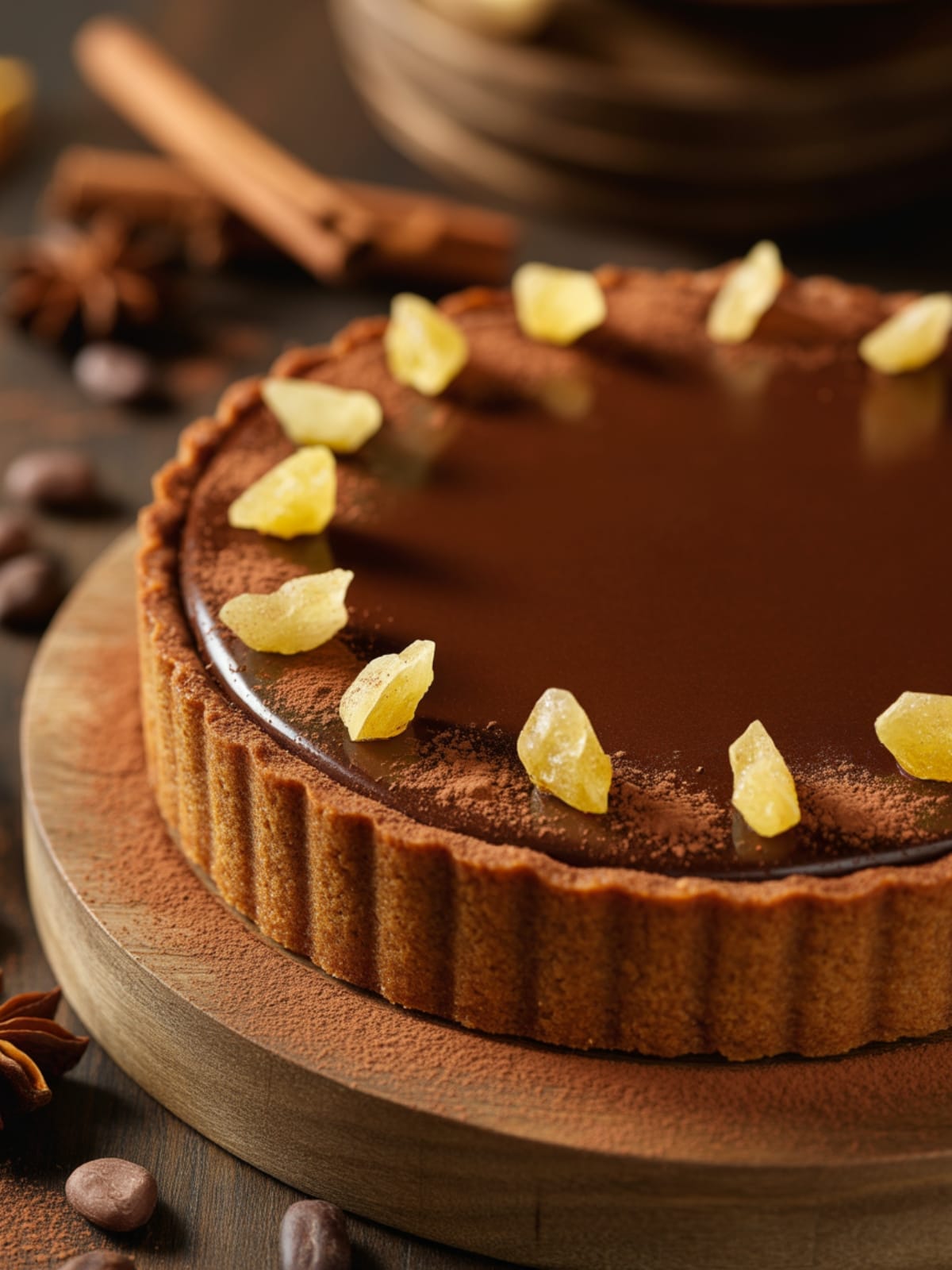 Gingerbread Chocolate Tart