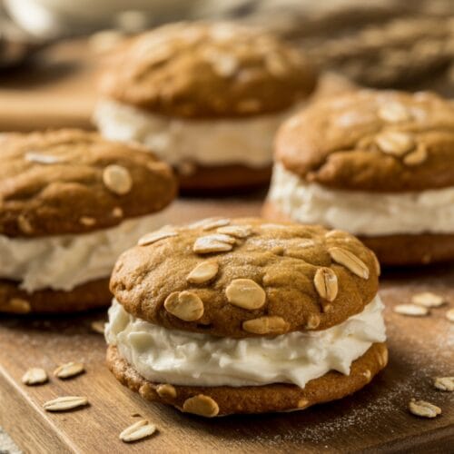 Gingerbread Oatmeal Cream Pies Recipe