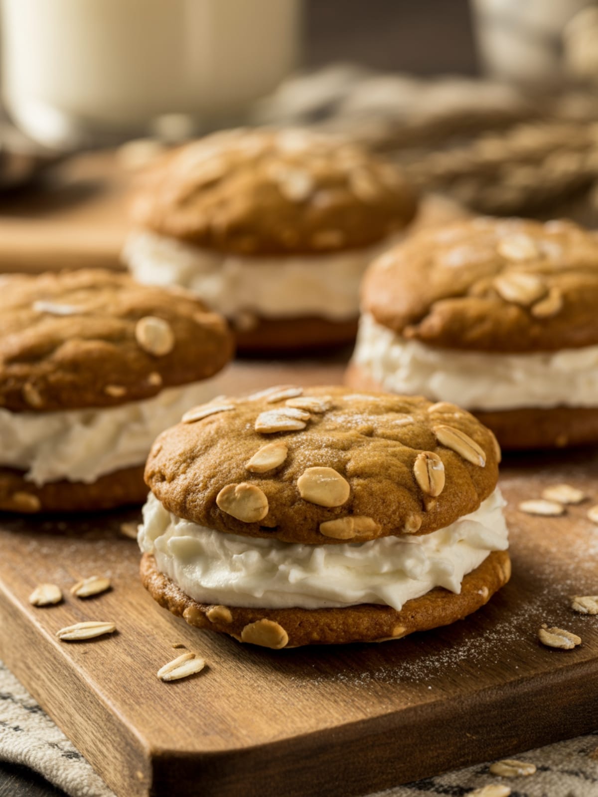 Gingerbread Oatmeal Cream Pies