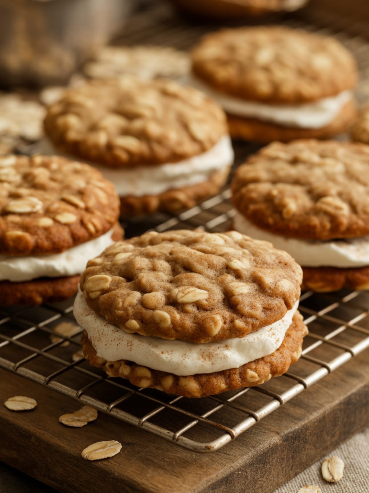 Gingerbread Oatmeal Cream Pies