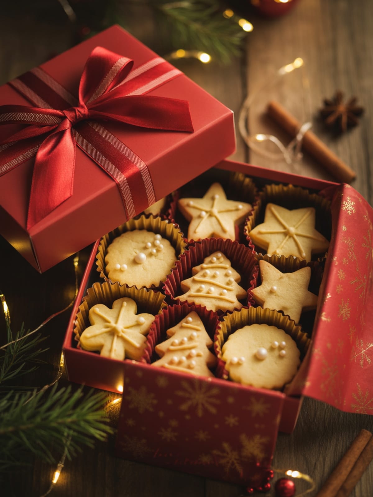 Holiday Butter Cookie Box Gift