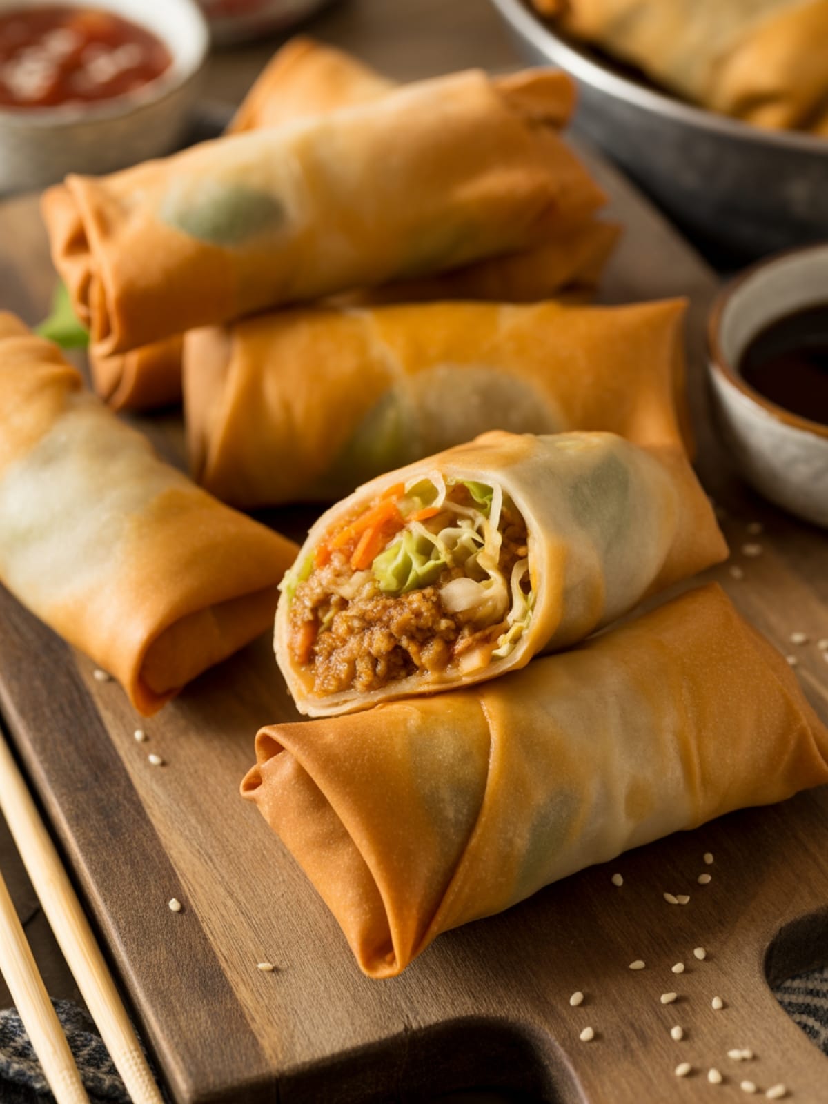 Homemade Air Fryer Egg Rolls