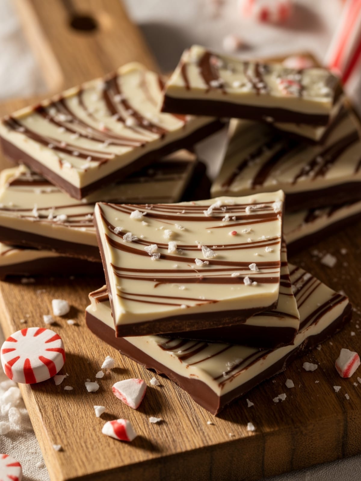 Homemade Salted Peppermint Chocolate Bark- A Holiday Treat You'll Crave Year-Round