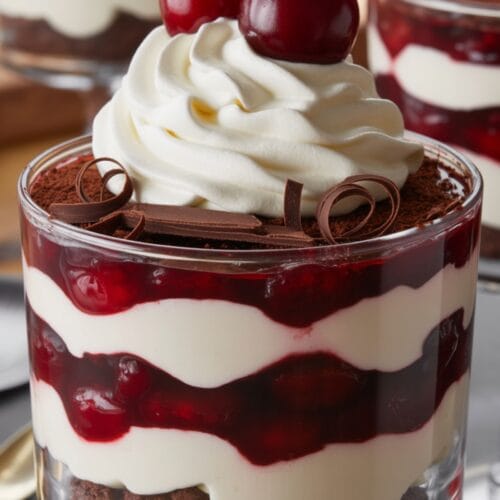 Luscious Chocolate Cherry Trifle