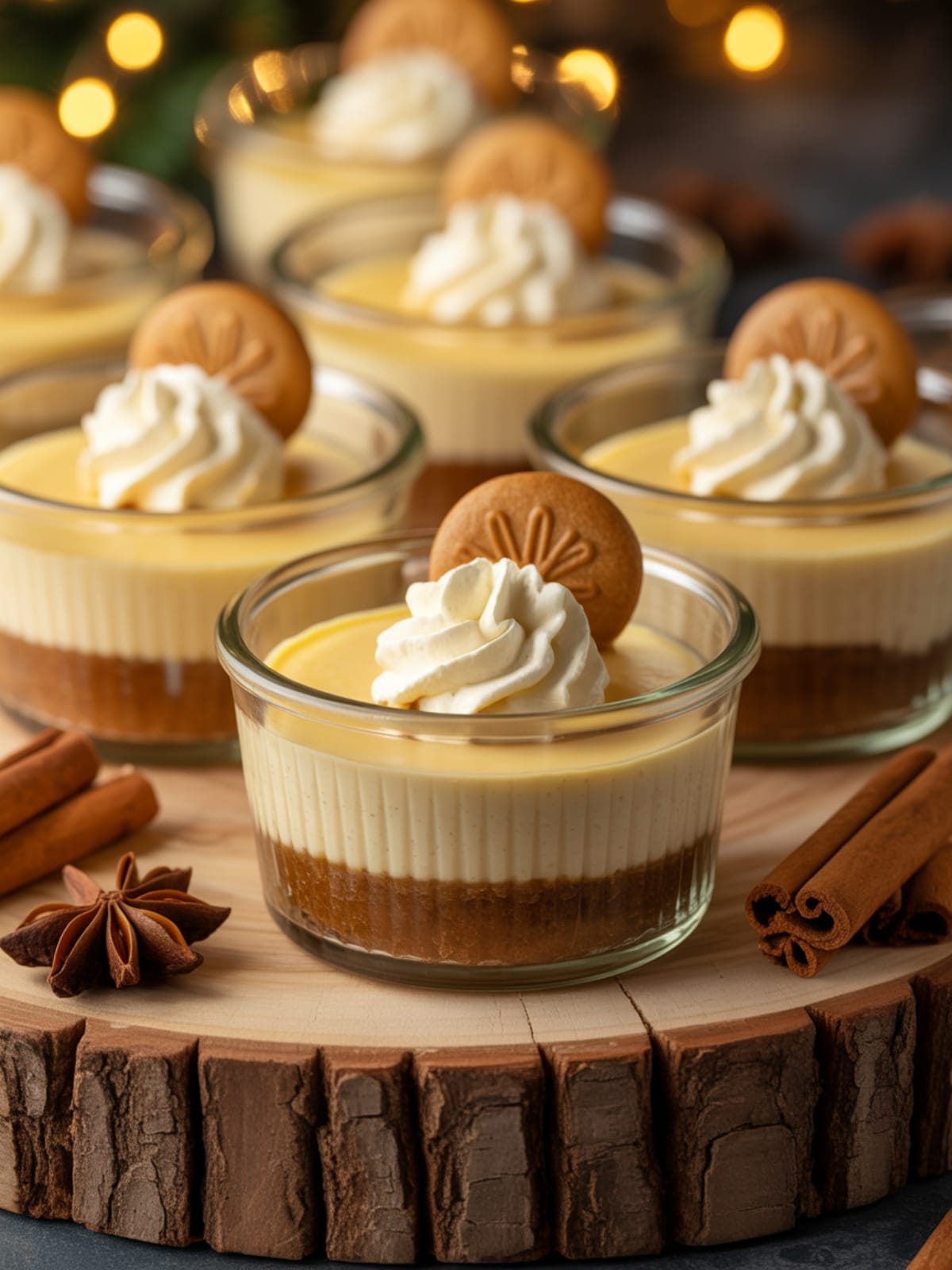 No-Bake Gingerbread Cheesecake Cups