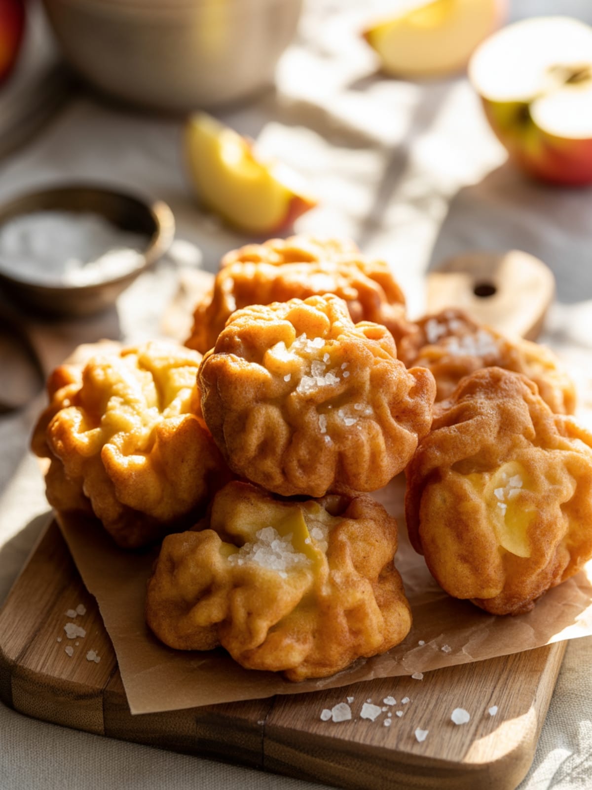 Salted Honeycrisp Fritters: A Crispy, Sweet Fall Indulgence