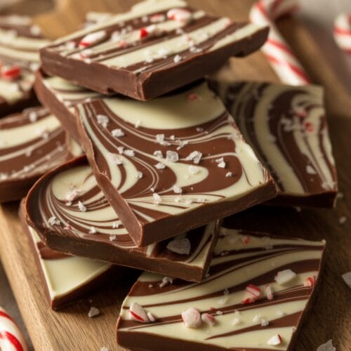 Salted Peppermint Chocolate Bark
