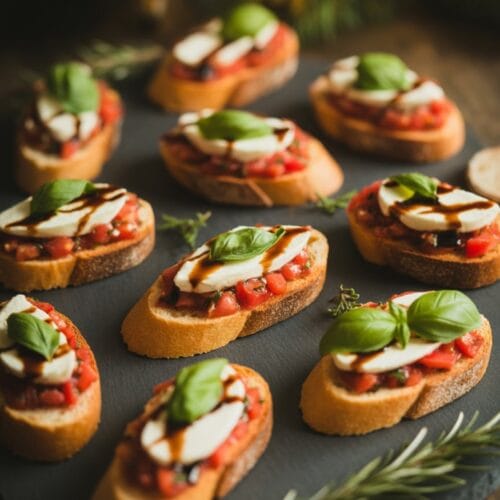 Bold & Bright Italian Crostini Bites for Holiday Gatherings