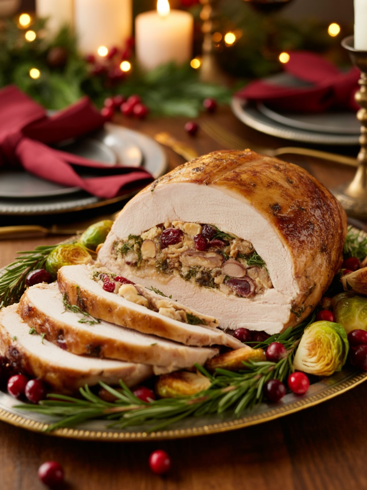 Christmas Stuffed Turkey Breast Festive Main