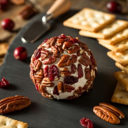 Cranberry Pecan Goat Cheese Ball