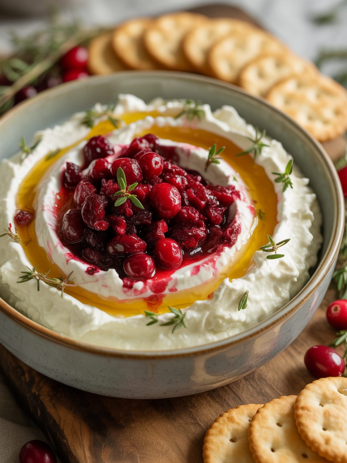 Cranberry Whipped Feta Dip: A Festive Blend of Sweet & Savory Perfect for Holiday Gatherings