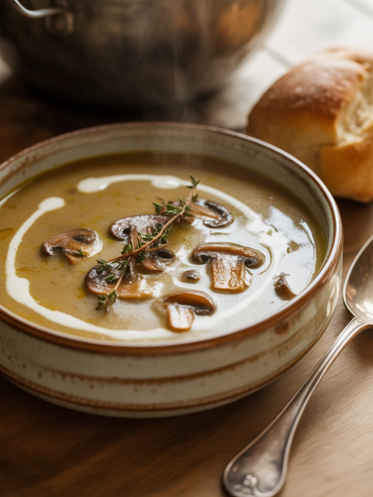 Creamy Homemade Cream of Mushroom Soup