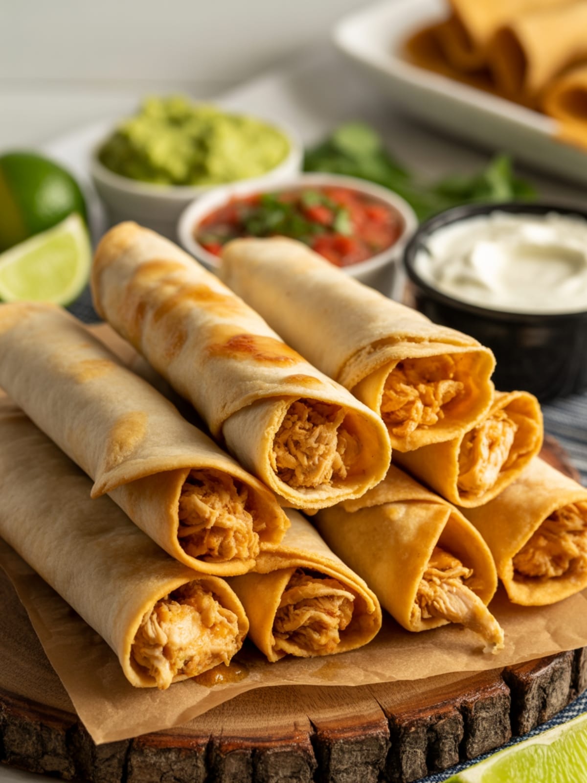 Crispy Air Fryer Chicken Taquitos Easy Quick Dinner