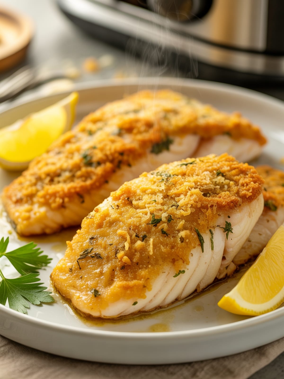 Crispy Air Fryer Parmesan Tilapia Easy Light Weeknight Meal