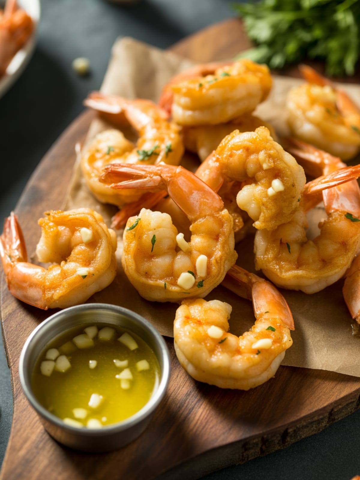 Crispy Garlic Butter Air Fryer Shrimp Easy Fast Dinner