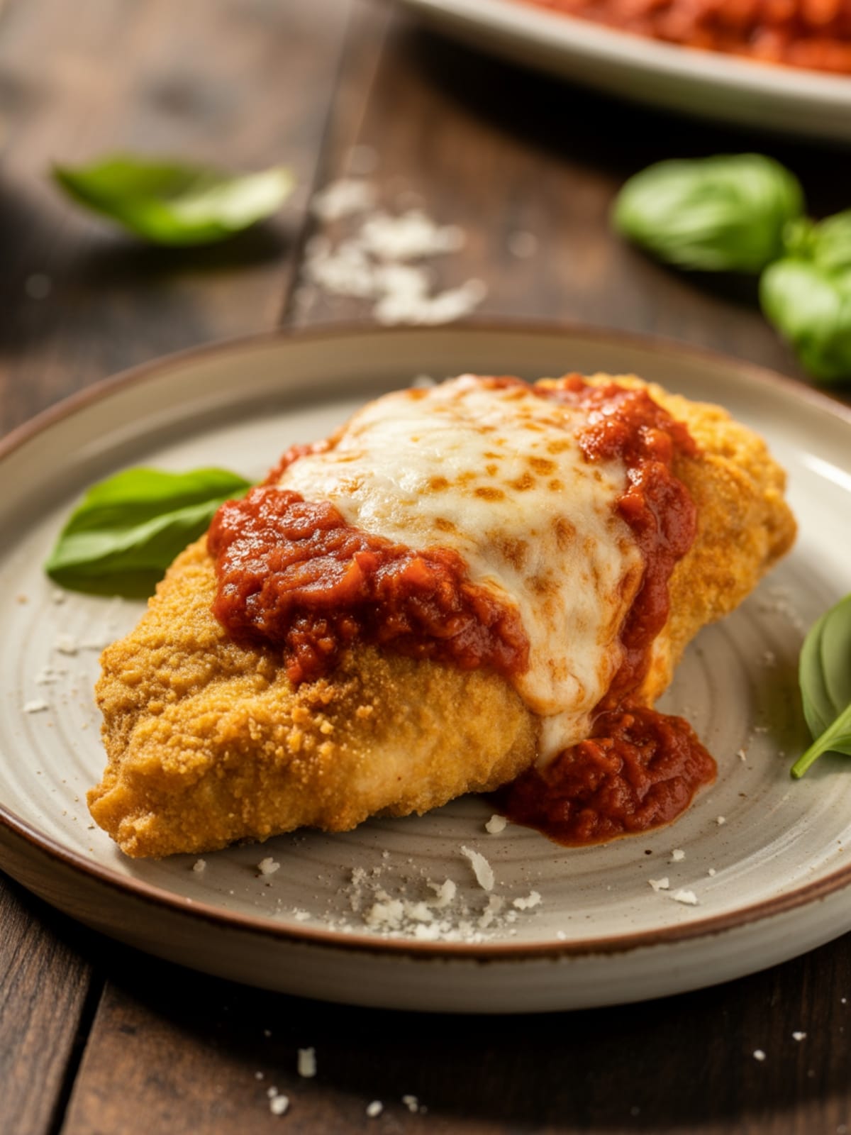 Easy Air Fryer Chicken Parmesan Crispy Cheesy Quick Dinner