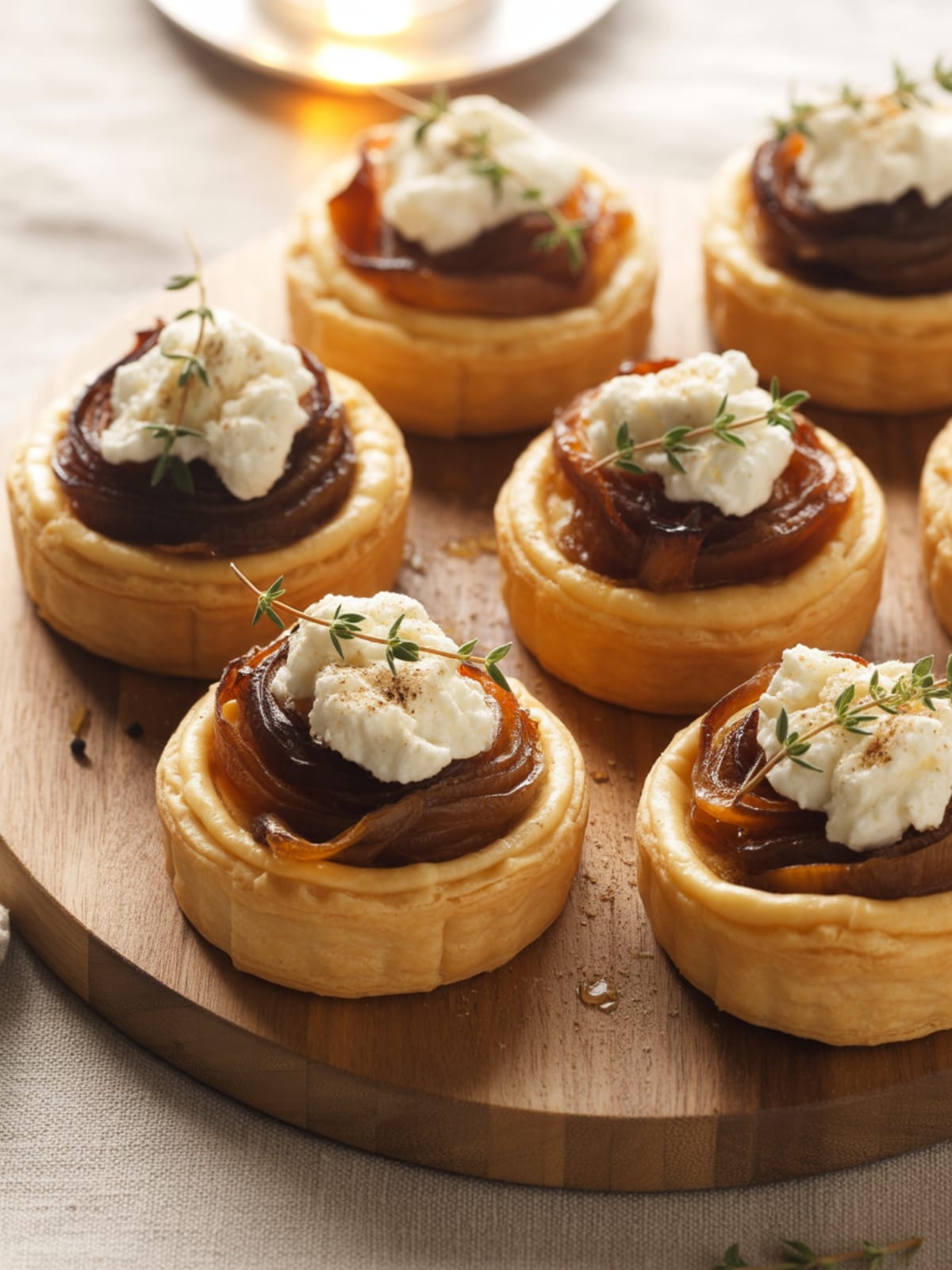 Caramelized Onion and Goat Cheese Tarts