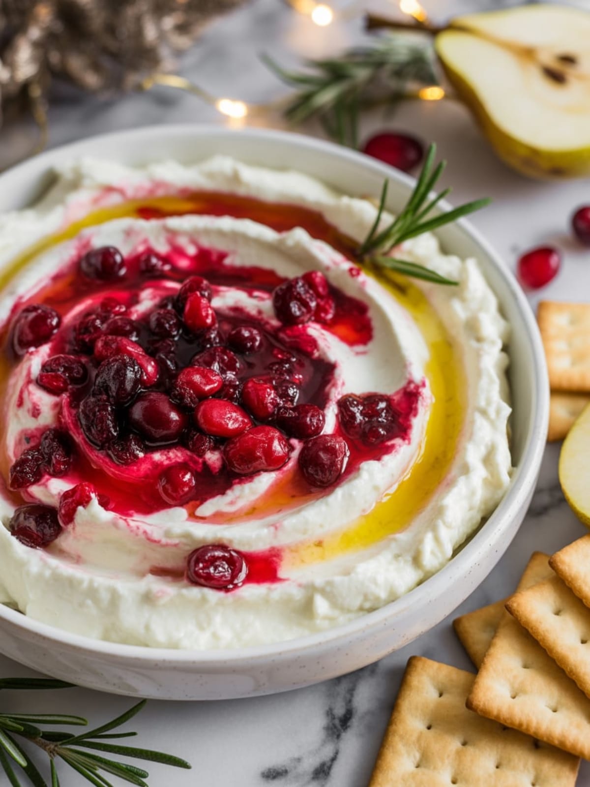 Holiday Cranberry Feta Dip