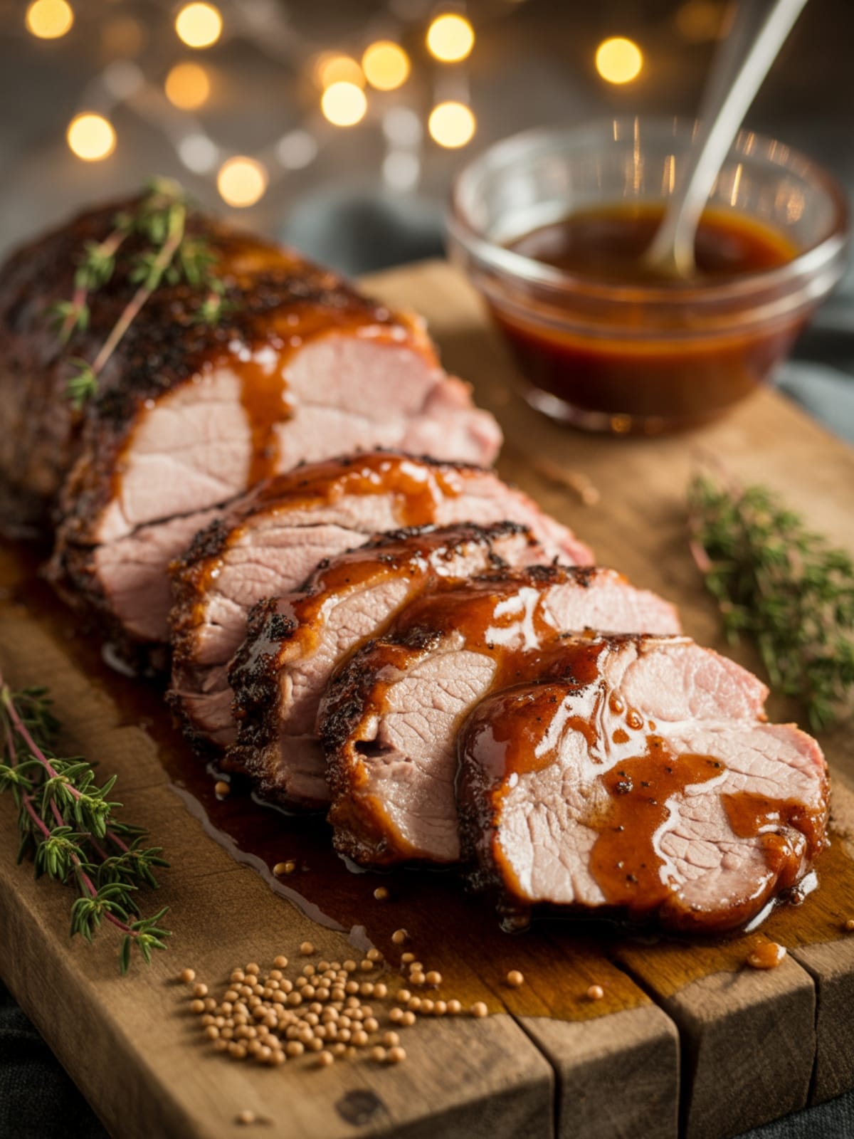 New Year's Maple-Mustard Pork