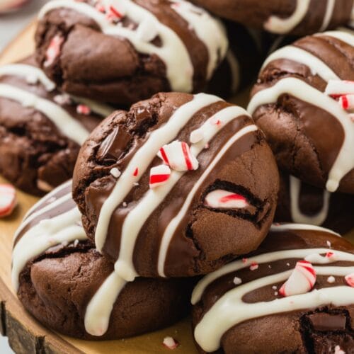 Peppermint Brownie Cookies