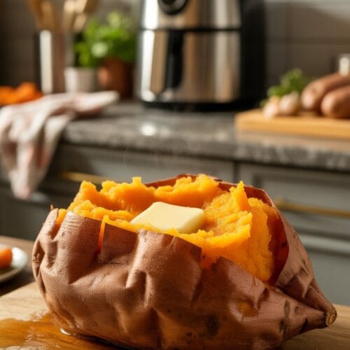 Perfect Air Fryer Baked Sweet Potato: Crispy Outside, Fluffy Inside