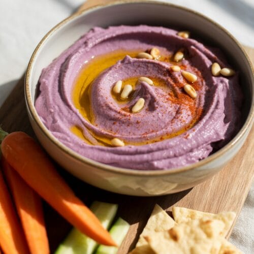 Purple Sweet Potato Hummus: A Vibrant Twist on a Classic Dip
