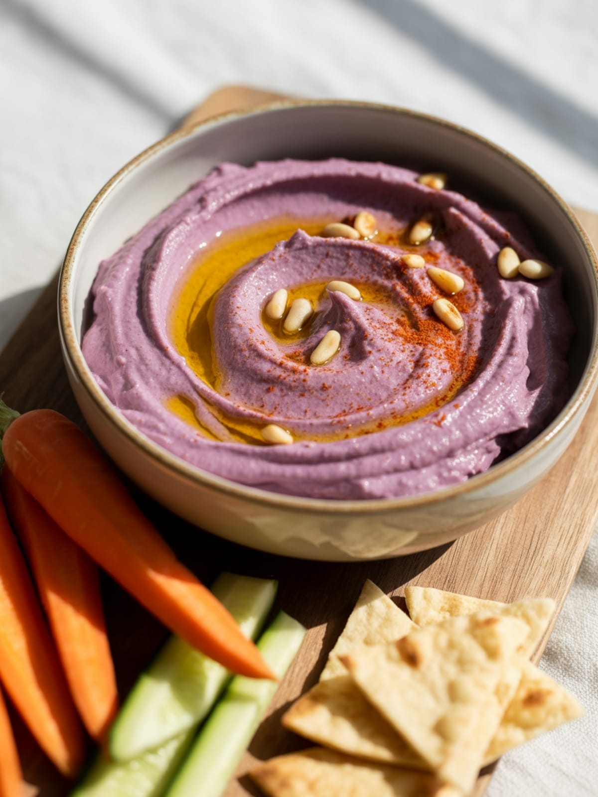 Purple Sweet Potato Hummus: A Vibrant Twist on a Classic Dip