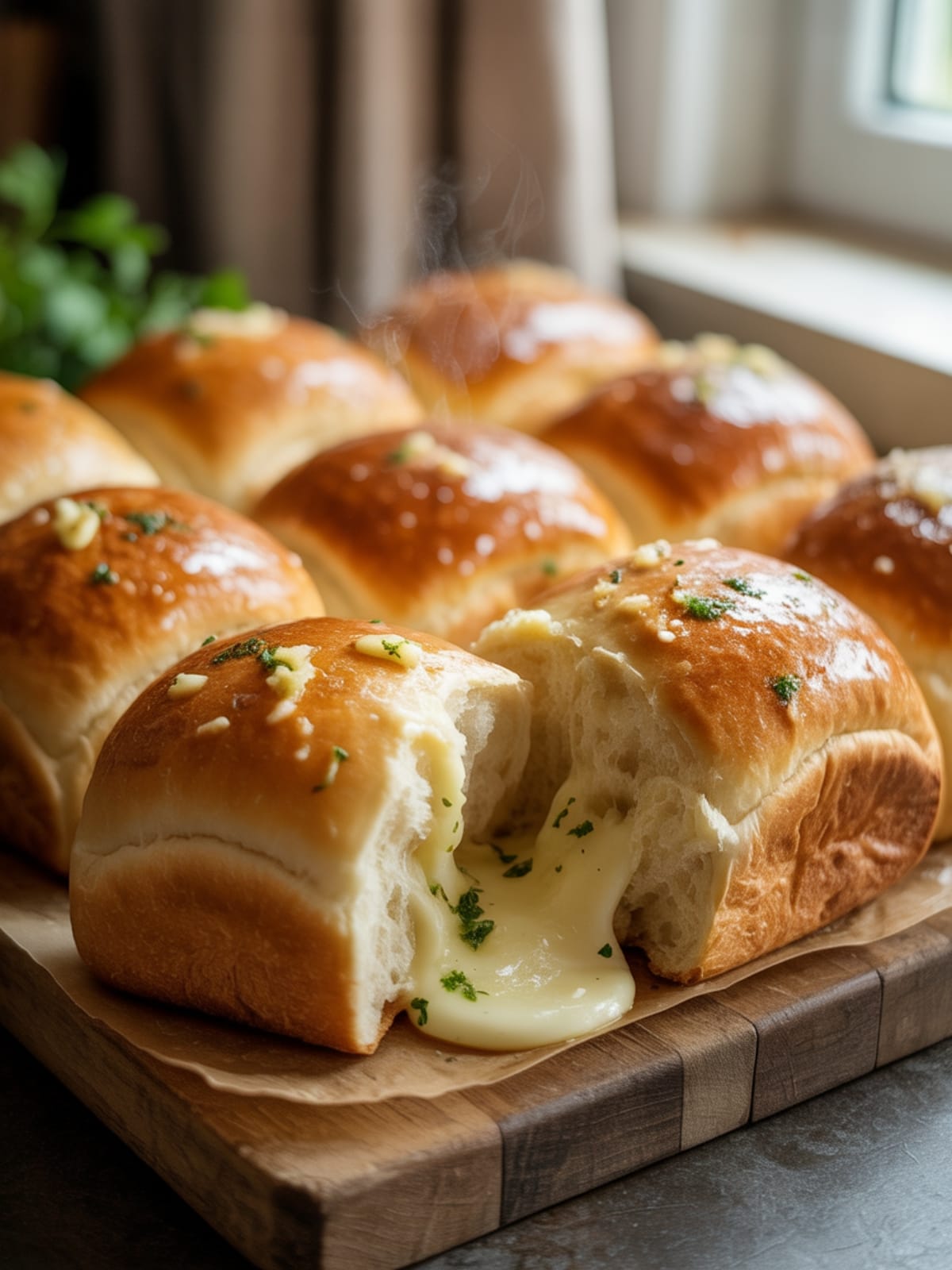 Soft, Pillowy Garlic Butter Bread Rolls That Disappear In Minutes