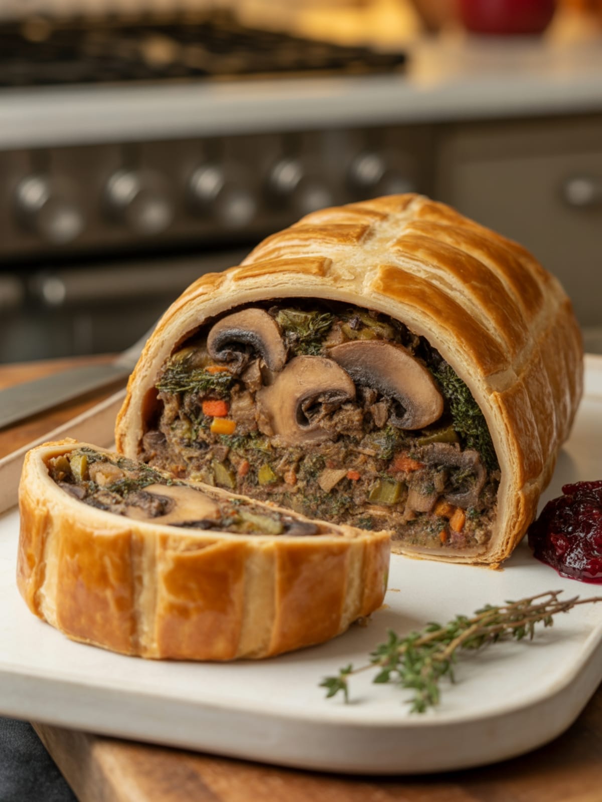 Vegan Mushroom Wellington Holiday Dinner